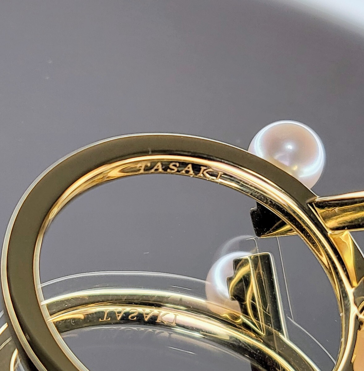 新品 未使用 クリーニング証明書有 TASAKI タサキ バランス クロス リング 750 K18YG イエローゴールド 指輪 真珠 田崎 現(xiàn)行品