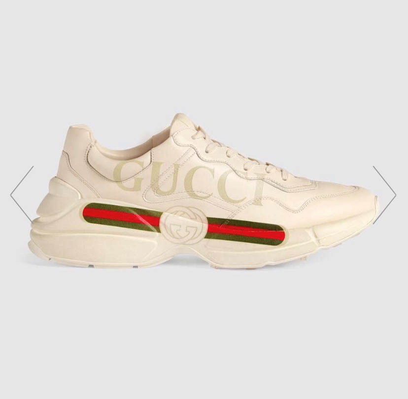 【お得】 R296☆良品 未使用(左) GUCCI グッチ ヴィンテージ ロゴ レザー トップス