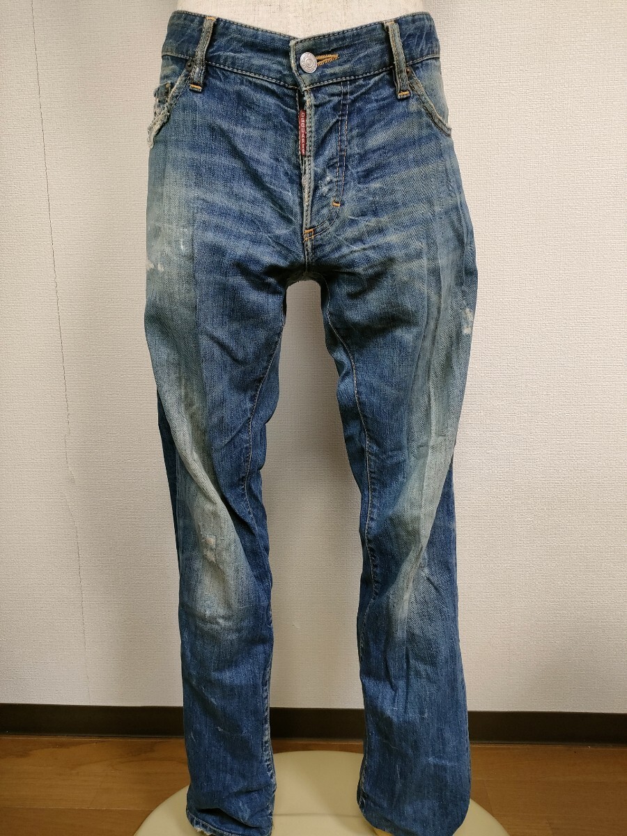 1円〜 DSQUARED2 ディースクエアード デニム パンツ ダメージ 1円〜 DSQUARED2 ディースクエアード デニム パンツ ダメージ