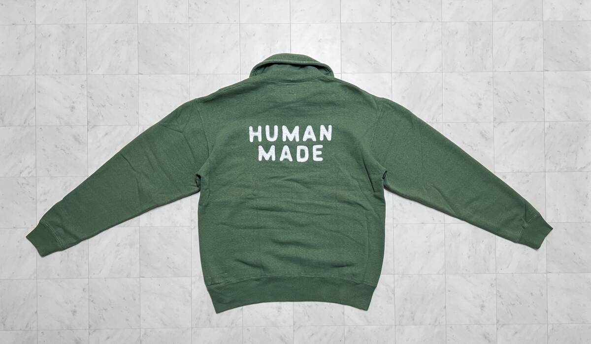 HUMAN MADE ヒューマンメイドフェルトワッペン ハーフジップ HUMAN MADE ヒューマンメイドフェルトワッペン ハーフジップ