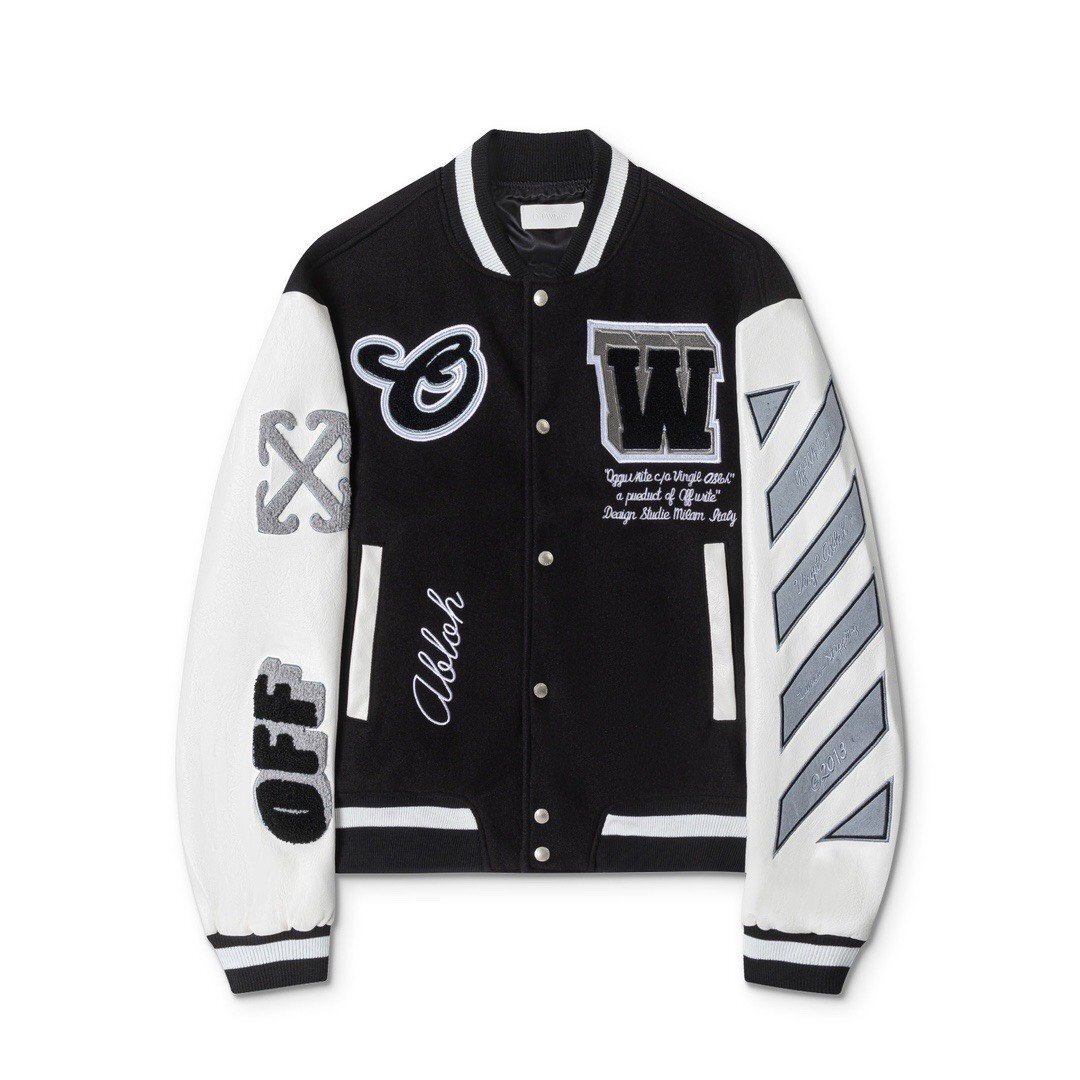 OFF-WHITE オフホワイト Orange Letters Embroidered wool down OFF-WHITE オフホワイト Orange Letters Embroidered wool down