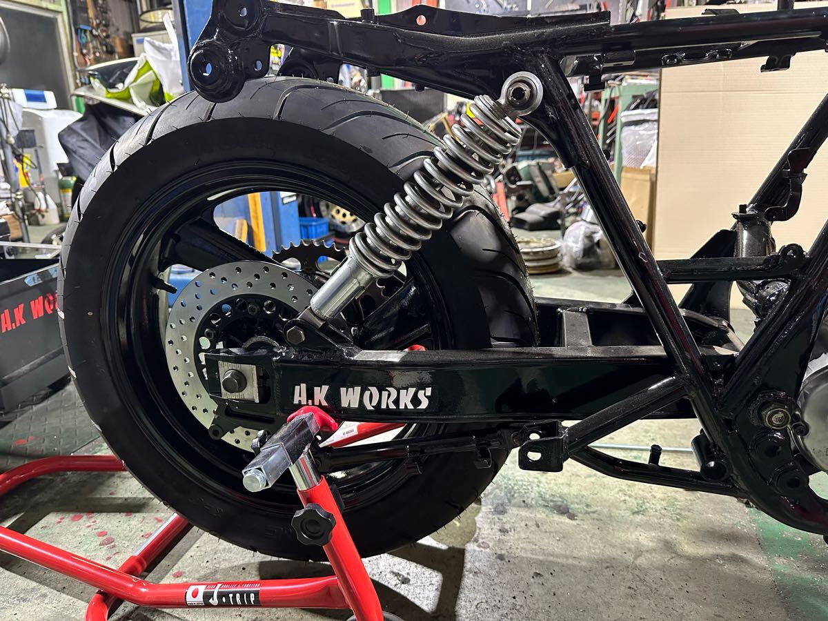 ヤマハSR400 SR500 足回り キャストホイール 流用 スイングアーム ホイール キャスト化 17インチ