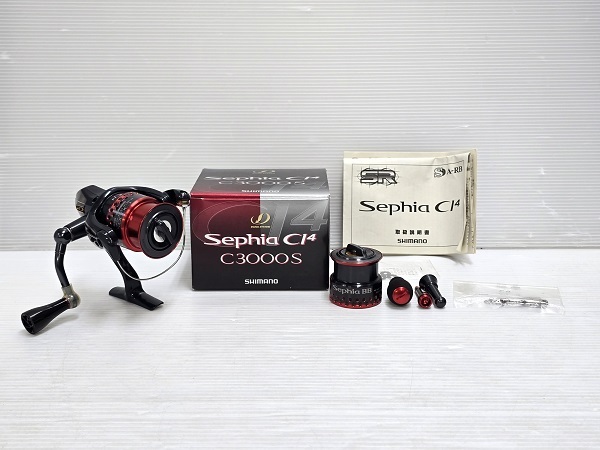 【中古品】 シマノ SHIMANO スピニングリール 08 セフィアC14 C3000S 替スプール 箱あり 〇YR-18354〇