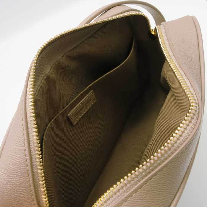 バーバリー ショルダーバッグ BURBERRY LONDON コットン レザー チェック柄 斜め掛け 8084499 CHESTNUT BEIGE アウトレット レディース_画像7