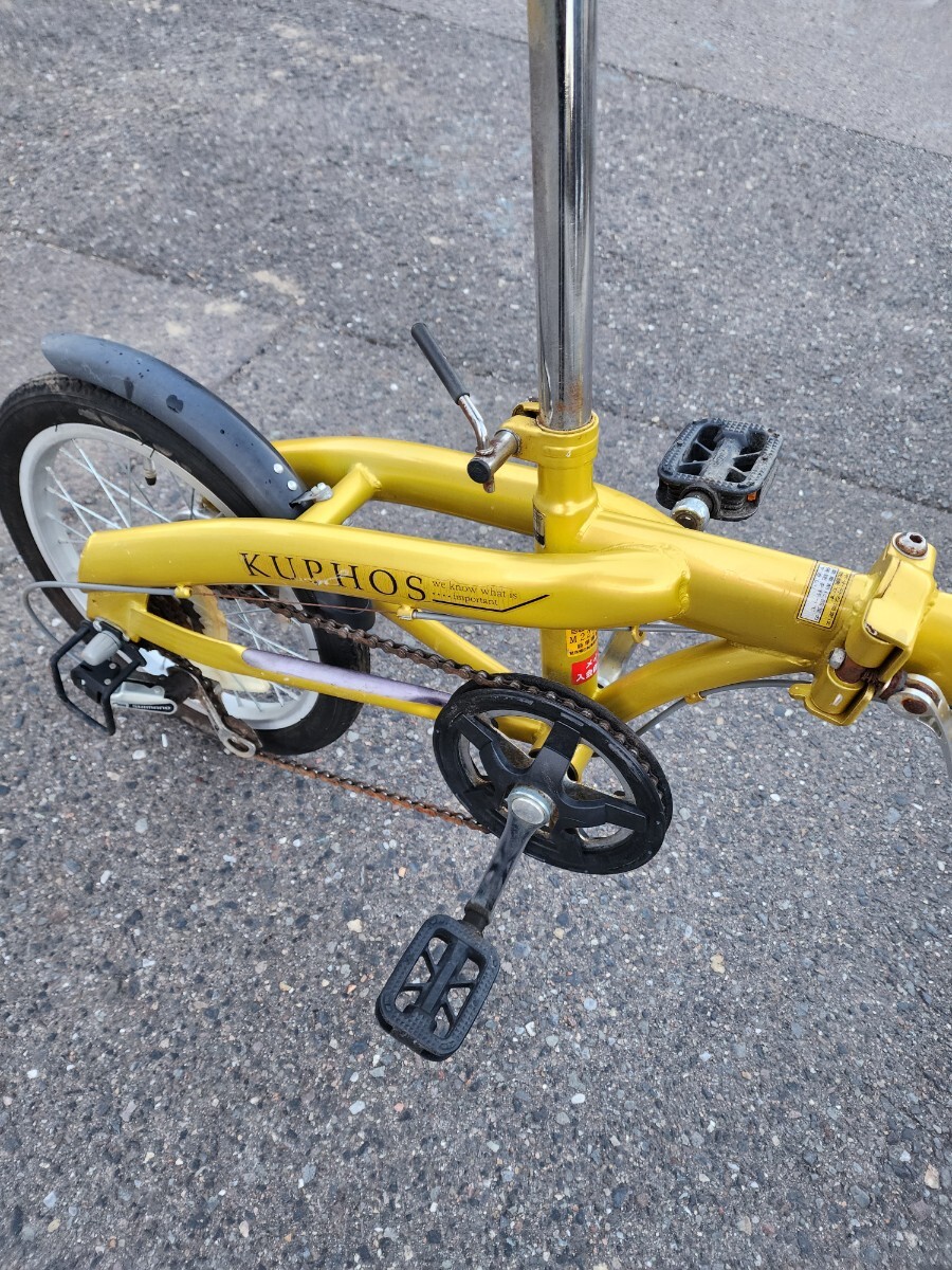 折りたたみ自転車 淡い黄色 Yahoo!オークション - KUPHOS 折り畳み自転車 16インチ 6段変速 黄色