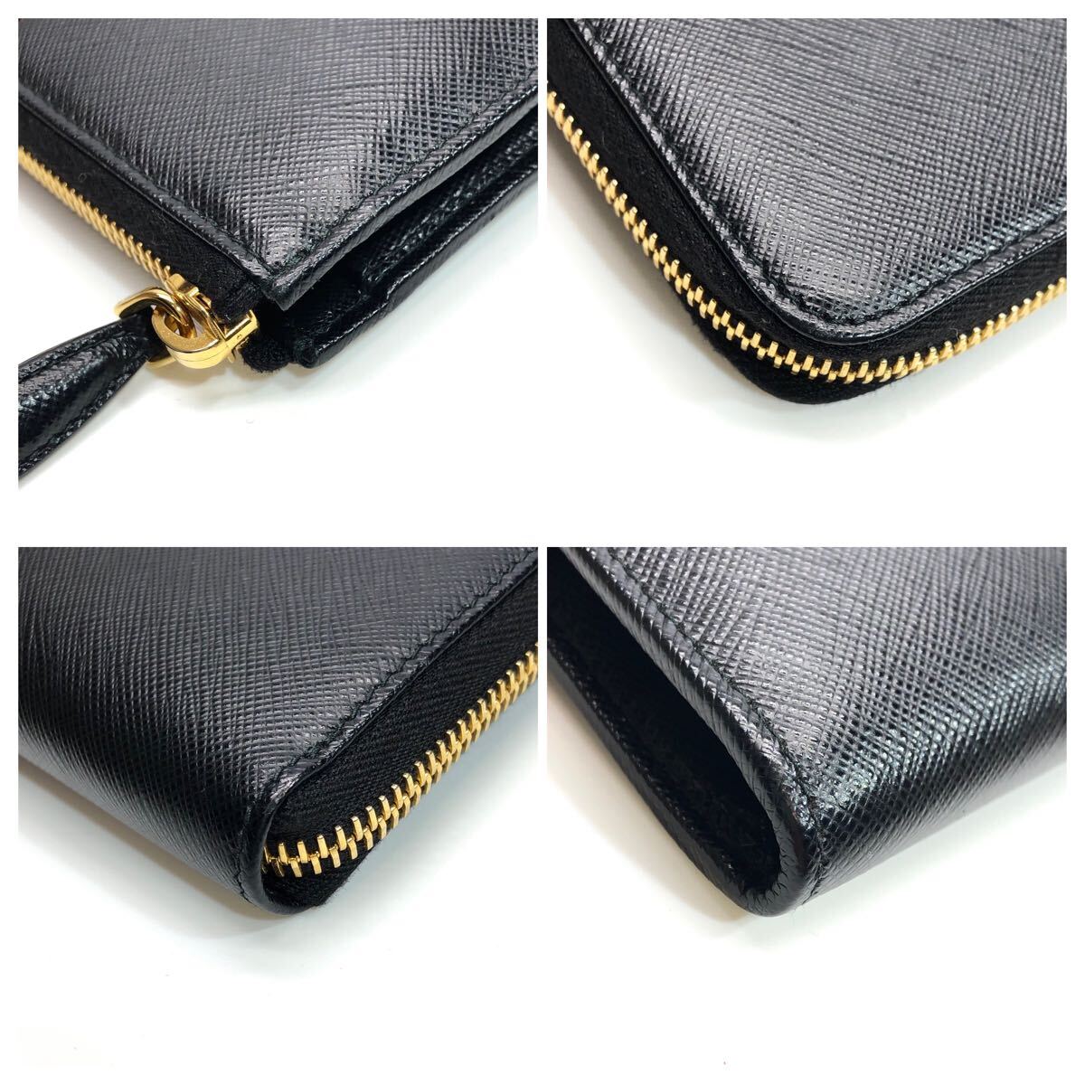 ☆極美品/箱付☆PRADA プラダ サフィアーノ メタルロゴ L字 ☆極美品/箱付☆PRADA プラダ サフィアーノ メタルロゴ L字