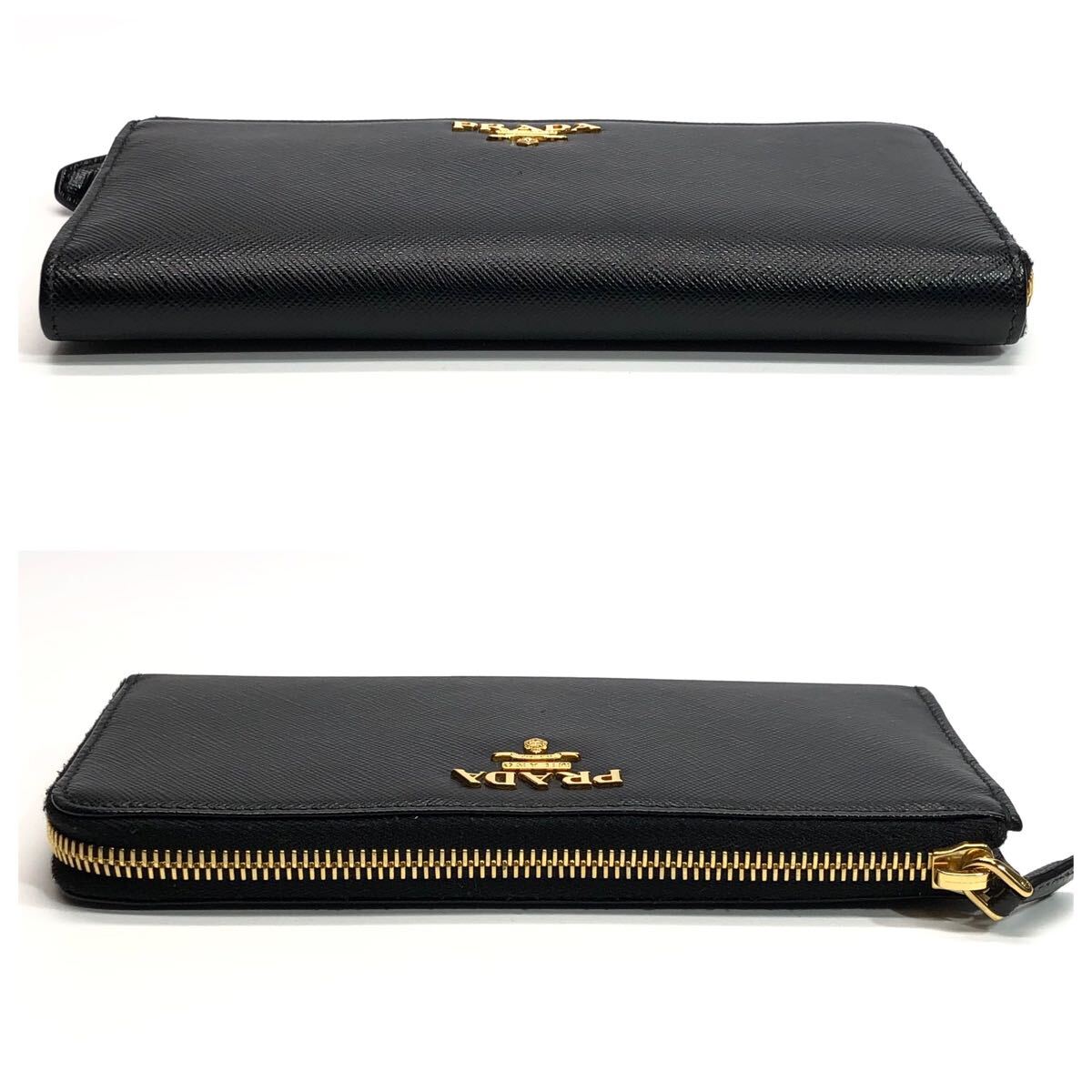 ☆極美品/箱付☆PRADA プラダ サフィアーノ メタルロゴ L字 ☆極美品/箱付☆PRADA プラダ サフィアーノ メタルロゴ L字
