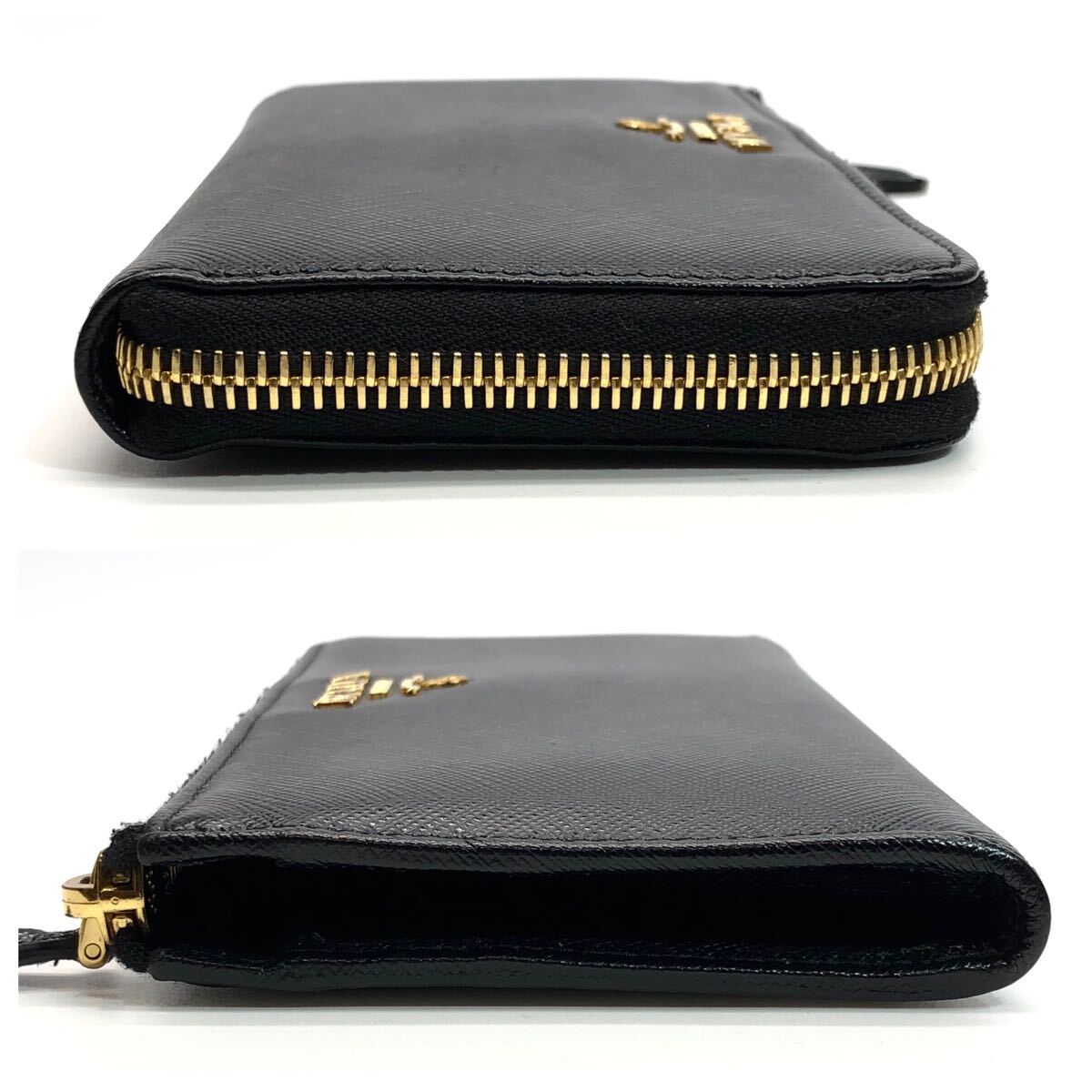 ☆極美品/箱付☆PRADA プラダ サフィアーノ メタルロゴ L字 ☆極美品/箱付☆PRADA プラダ サフィアーノ メタルロゴ L字