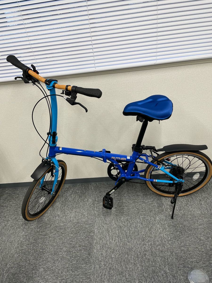折りたたみ自転車 ブルー　パンサー