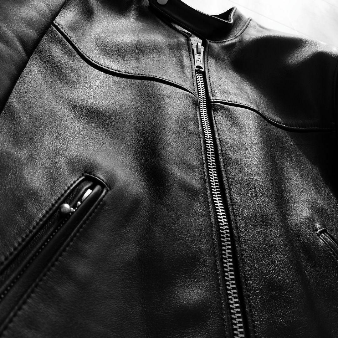 白タグ 666LeatherWearトリプルシックス ステアハイド シングル 白タグ 666LeatherWearトリプルシックス ステアハイド シングル