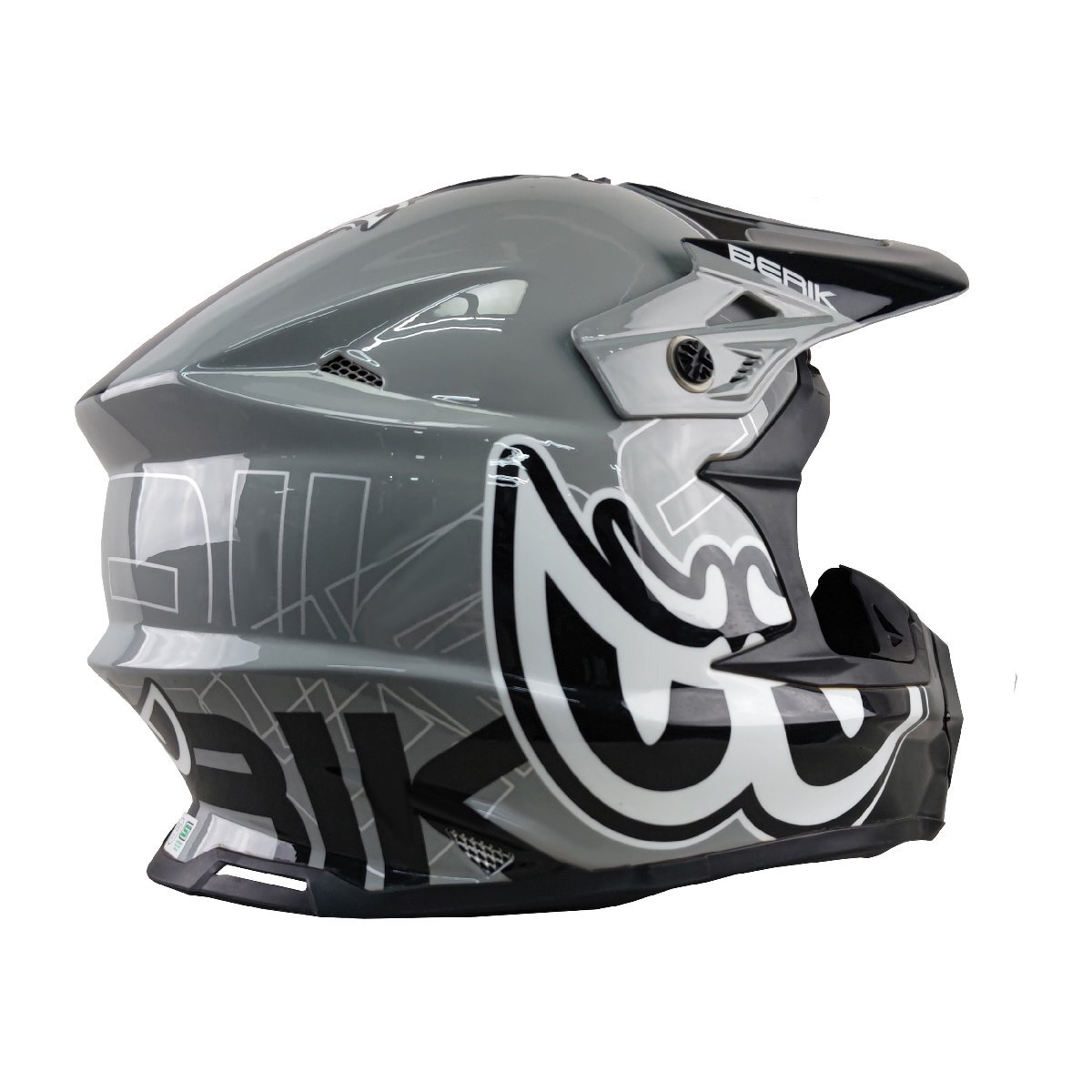 BERIK ベリック オフロード ヘルメット HEL-239201-BK GREY XXLサイズ モトクロス エンデューロ 【バイク用品】 マッドジャンパー2