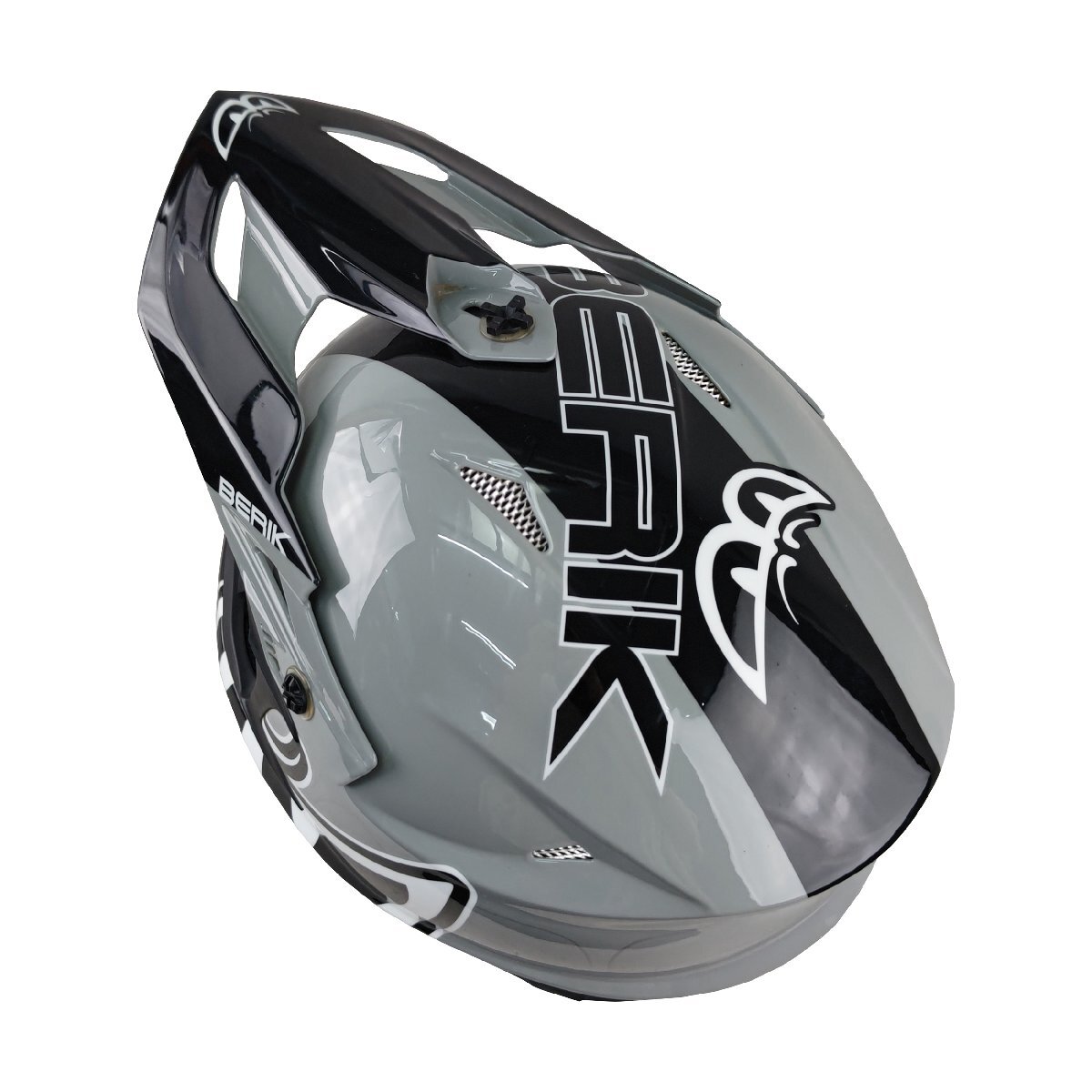 BERIK ベリック オフロード ヘルメット HEL-239201-BK GREY XXLサイズ モトクロス エンデューロ 【バイク用品】 マッドジャンパー2