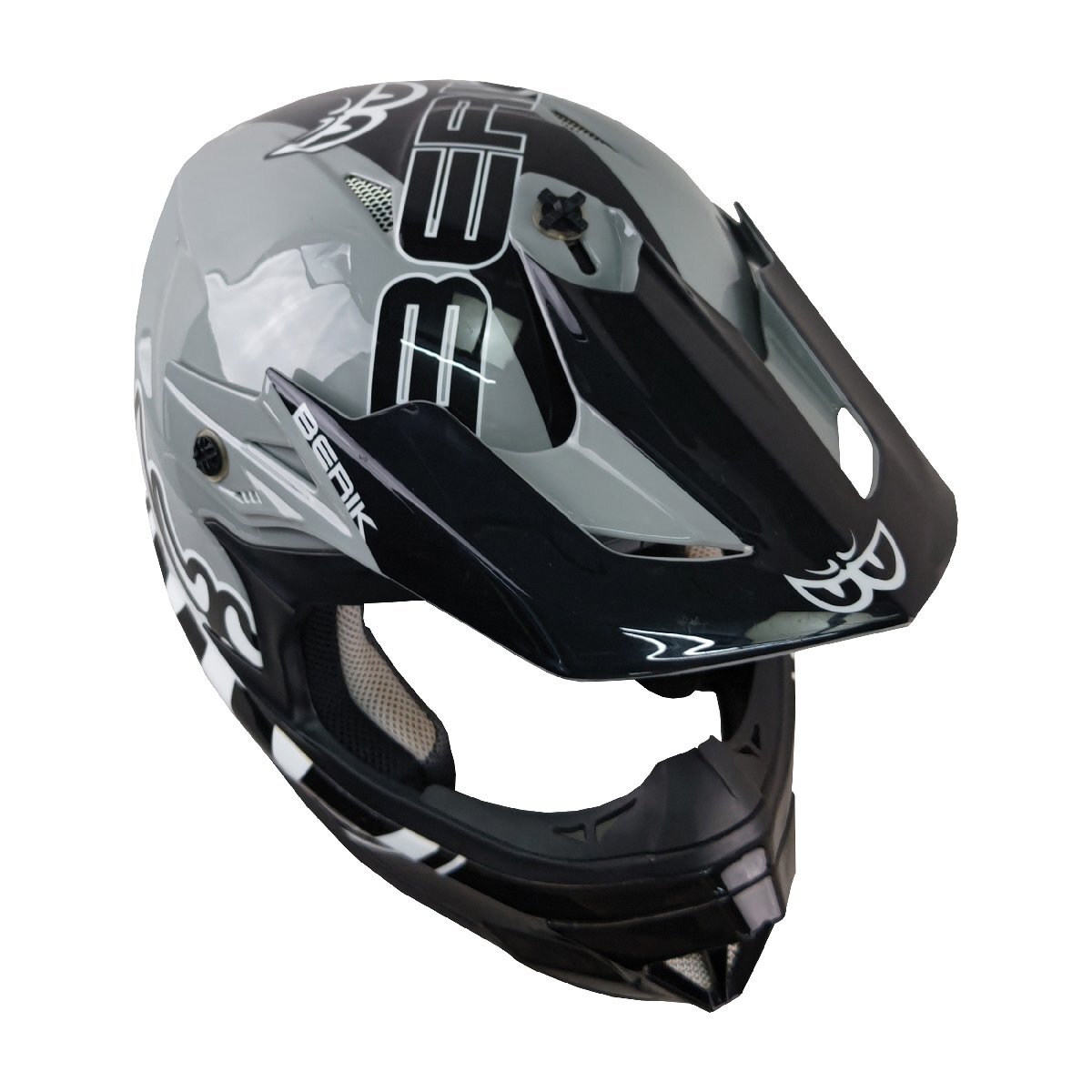 BERIK ベリック オフロード ヘルメット HEL-239201-BK GREY XXLサイズ モトクロス エンデューロ 【バイク用品】 マッドジャンパー2