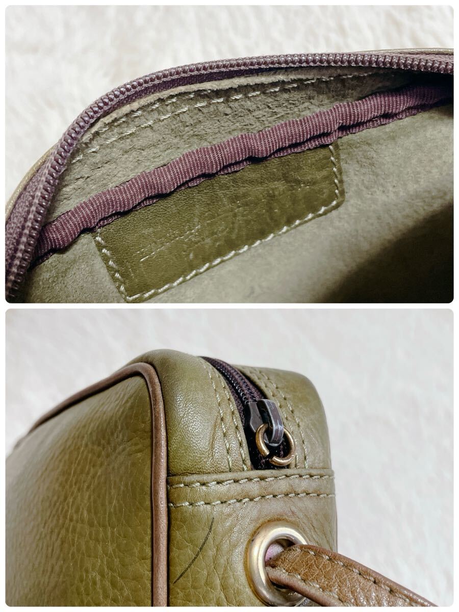 希少 LOEWE ロエベ 70s ロゴ レザー カメラバッグ ショルダーバッグ