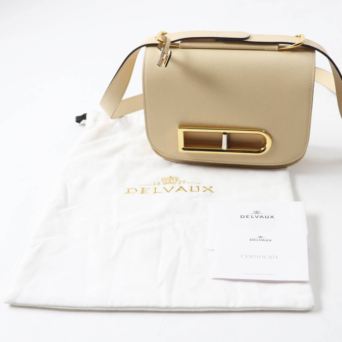 極美品◎DELVAUX デルヴォー Lingot ランゴー PM DUNE セサミ
