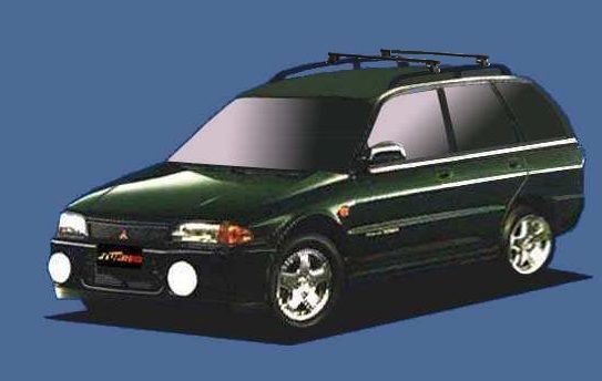 ☆TUFREQシステムキャリア リベロ CB/CD系 ルーフレール付車用 ベースキット1台分