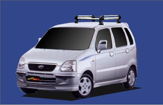 ★TUFREQ ルーフキャリア ワゴンＲソリオ MA34S/MA64S 1000cc用/H+シリーズ 長さ：ショート HE22B1+