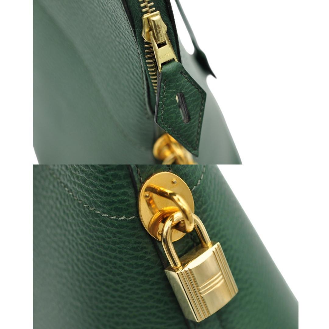 HERMES エルメス 美品 ボリード35 アルデンヌ グリーン □G刻印 HERMES エルメス 美品 ボリード35 アルデンヌ グリーン □G刻印