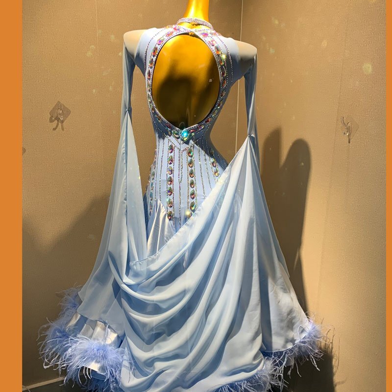 新作社交ダンス/ セミオーダーモダンドレス/競技/md007