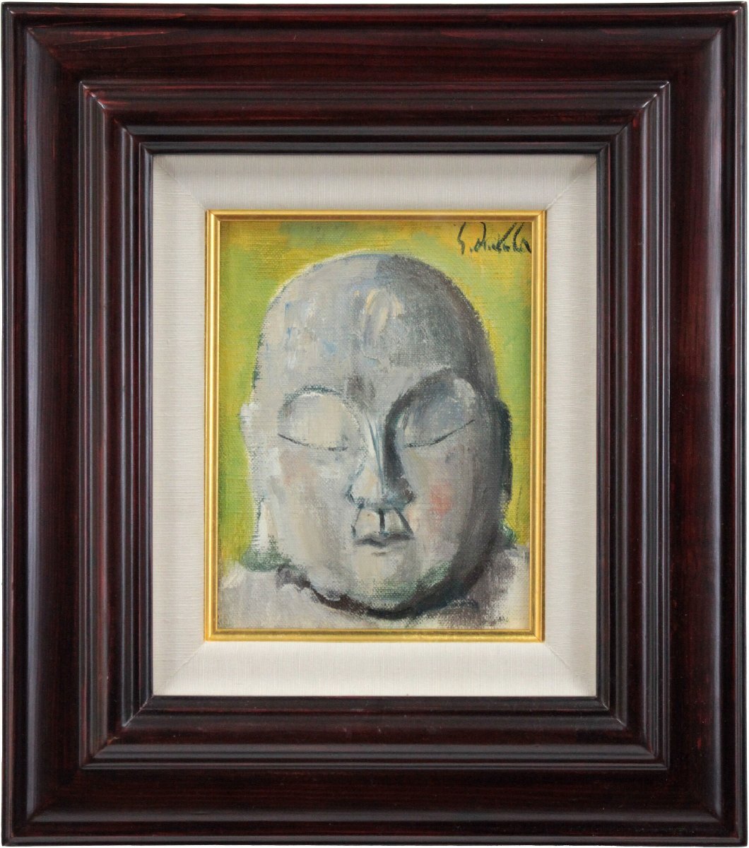 福田新生 「地蔵尊」 油絵・油彩画 絵画 - 北海道画廊