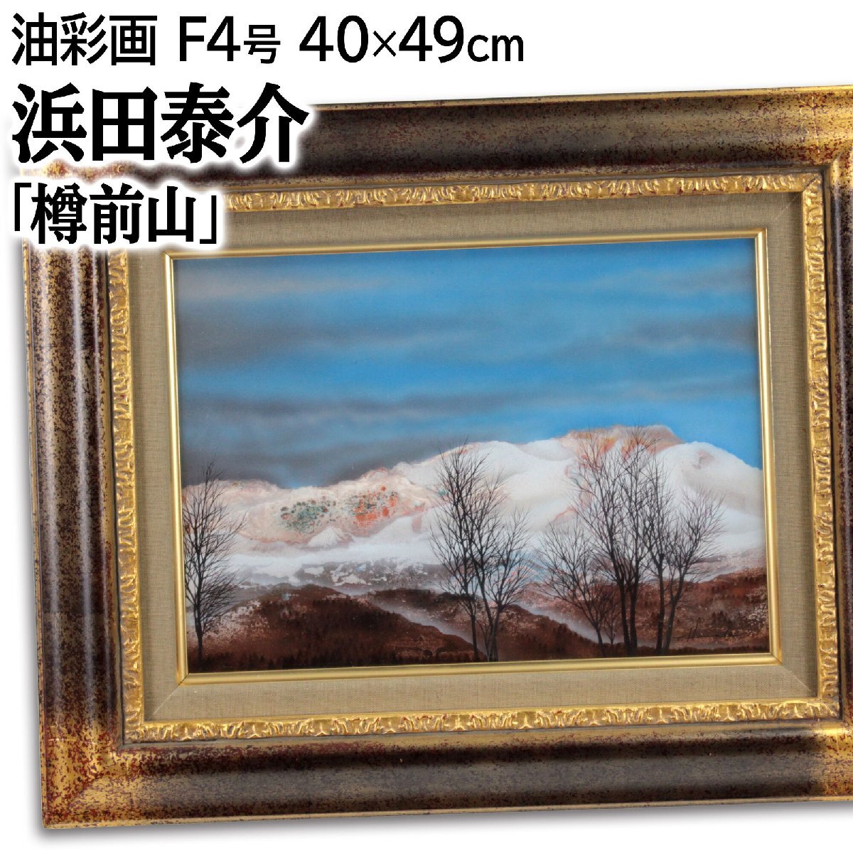 浜田泰介 『樽前山』 油彩画 - 北海道画廊