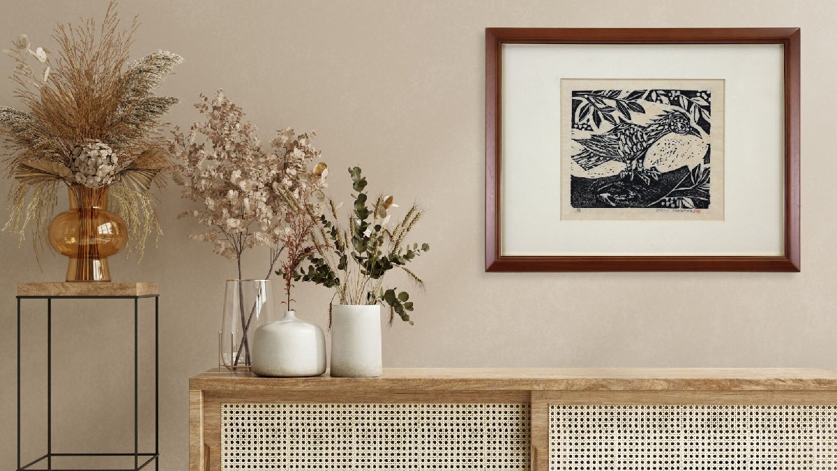 金守世士夫 「鳥」 木版画 絵画 - 北海道画廊