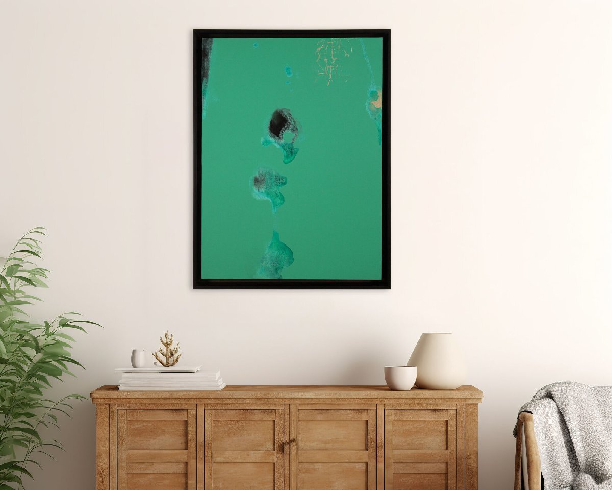 尾形純 「翡翠仮山」 アクリル画 絵画 尾形純 「翡翠仮山」 アクリル画 絵画 - 北海道画廊