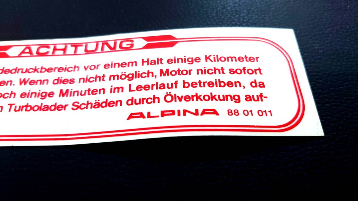 ** Alpina (ALPINA) стикер переднее стекло для нового товара *BMW E24 E28 E30 E12 E21 2002 3.0CS**