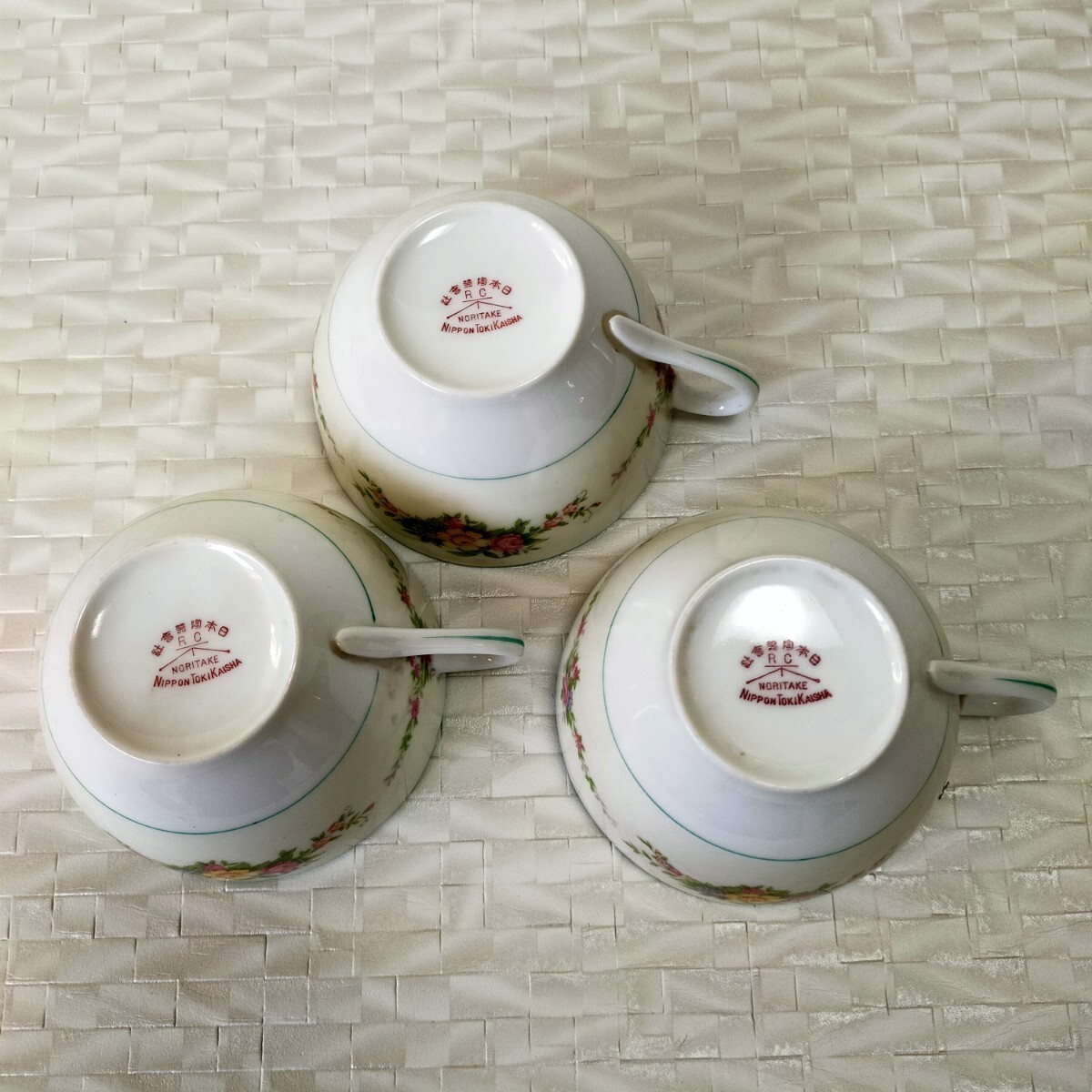 NORITAKE オールドノリタケ 日本陶器会社 ヤジロベー印 カップ NORITAKE オールドノリタケ 日本陶器会社 ヤジロベー印 カップ