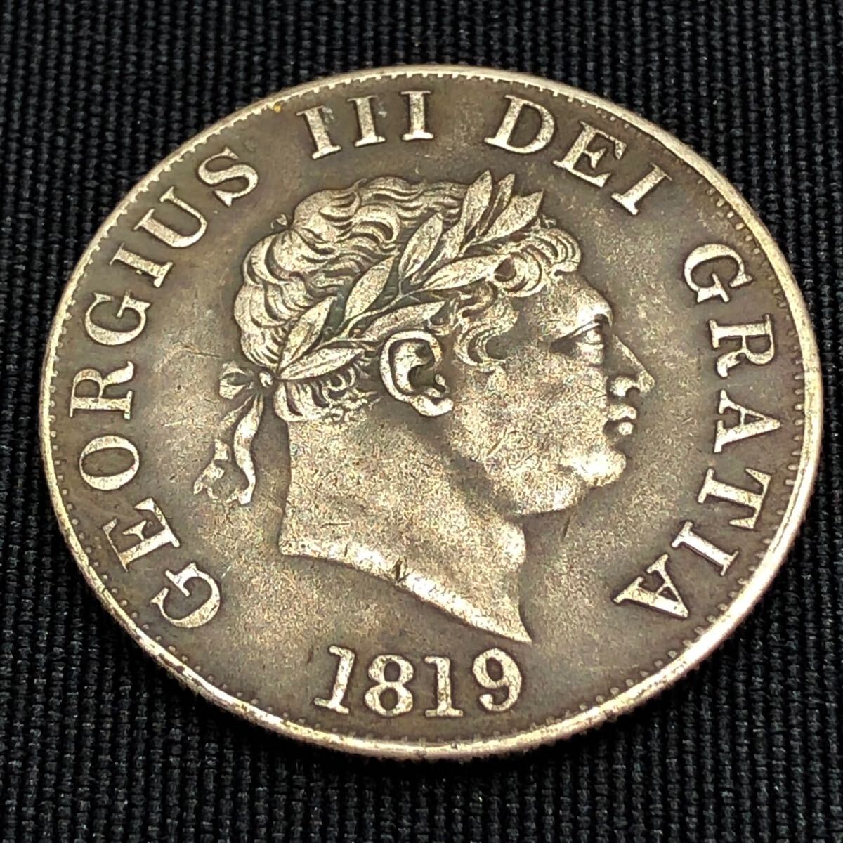 銀貨 外国古銭 イギリス領カナダ 1819年 ジョージ3世 帝国国章 銀貨 外国古銭 イギリス領カナダ 1819年 ジョージ3世 帝国国章