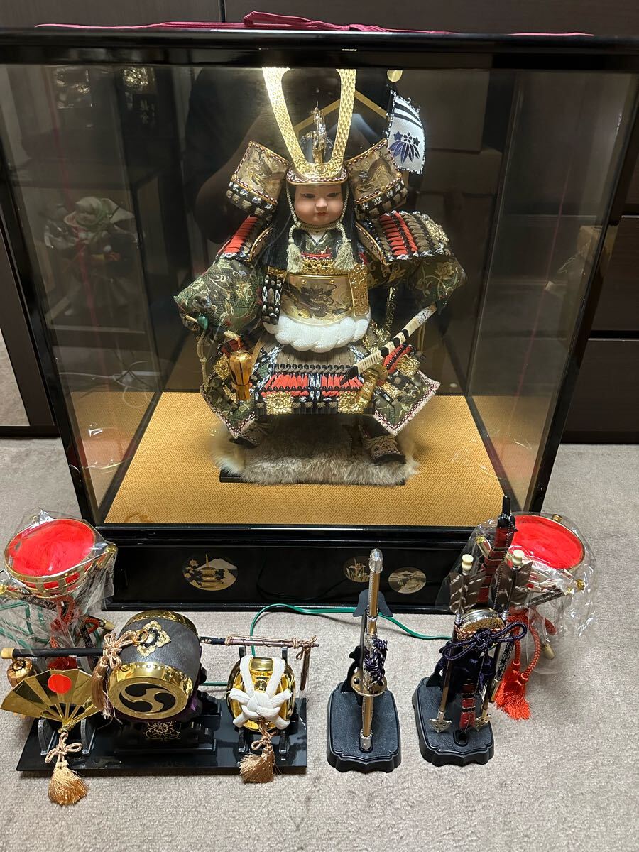 大鍬形之兜 甲冑師 龍玉作 五月人形 日本人形 男の子 置物 和風 大鍬形之兜 甲冑師 龍玉作 五月人形 日本人形 男の子 置物 和風