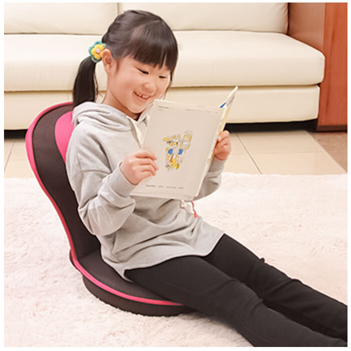 ☆ ブラウン ☆ 背筋がGUUUN 美姿勢座椅子 コンパクト 子供用 座椅子 背筋がGUUUN 美姿勢座椅子 コンパクト 座いす 座イス リクライニング_画像5