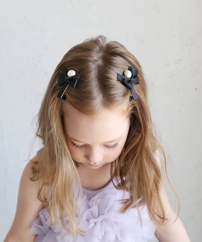 ☆ ピンク ☆ フリー ☆ あいリボンヘアクリップ2個セット ヘアクリップ キッズ 2個セット ヘア クリップ 68522302 あいリボンヘアクリップ_画像8
