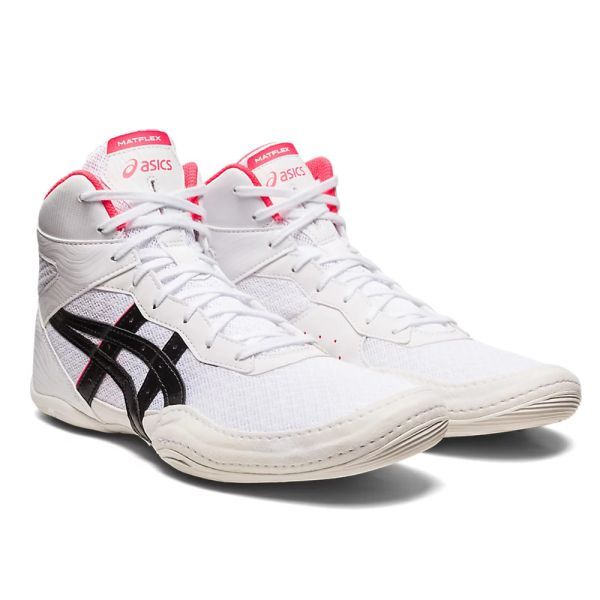 〔アシックス〕asics MATFLEX 7 レスリングシューズ 26.5cm ホワイト×ディーバピンク