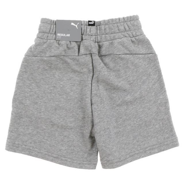 【KCM】Z-puma-449-160★展示品【PUMA/プーマ】ジュニア　スウェット ハーフパンツ　582690-03　Mグレーヘザー　サイズ 160_画像2