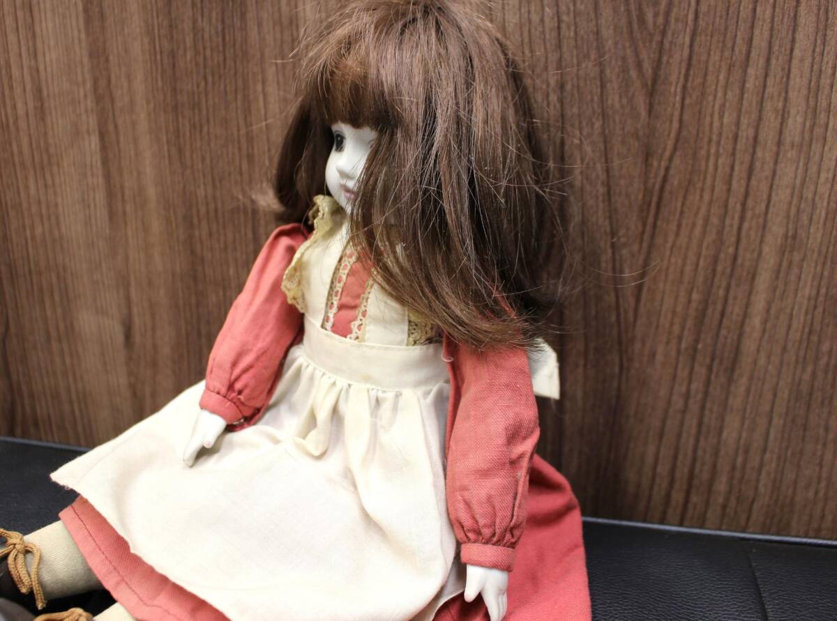 ☆【中古品】ビスクドール 西洋人形 フランス人形 白顔 少女 ☆【中古品】ビスクドール 西洋人形 フランス人形 白顔 少女