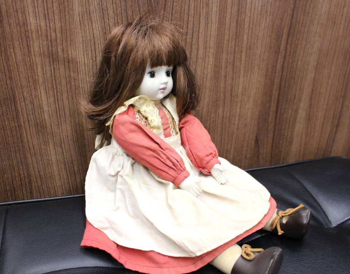 ☆【中古品】ビスクドール 西洋人形 フランス人形 白顔 少女 ☆【中古品】ビスクドール 西洋人形 フランス人形 白顔 少女