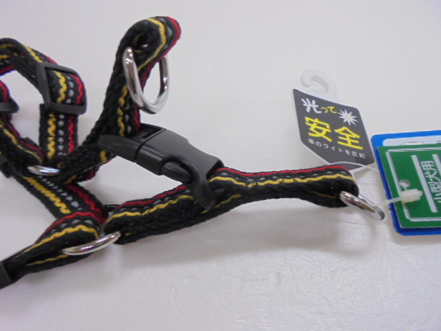 【KCM】PTO-43★未使用・保管品★岡野製作所 フラッシュライン ハーネス #15 黒 軽便タイプ 400~550mm 小型犬用 体重10kg以下_画像3