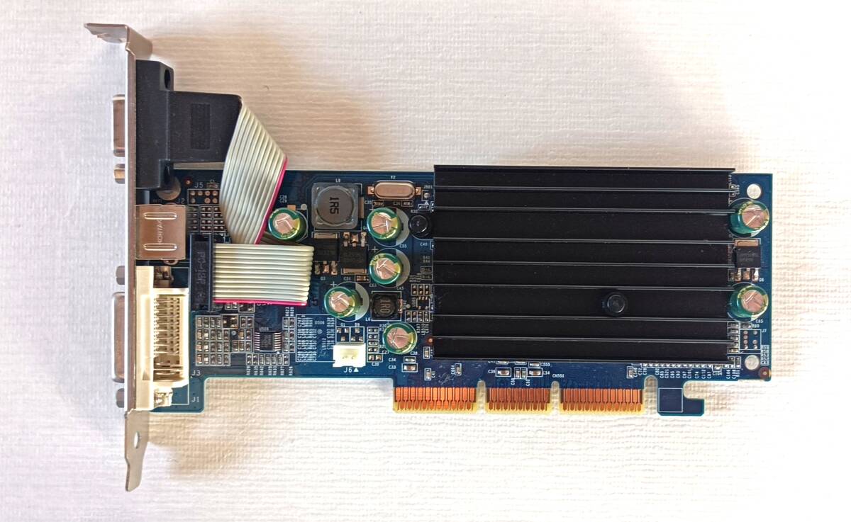 玄人志向GeForce 6200グラフィックカード AGP 128MB DVI VGA TV-OUT 8x