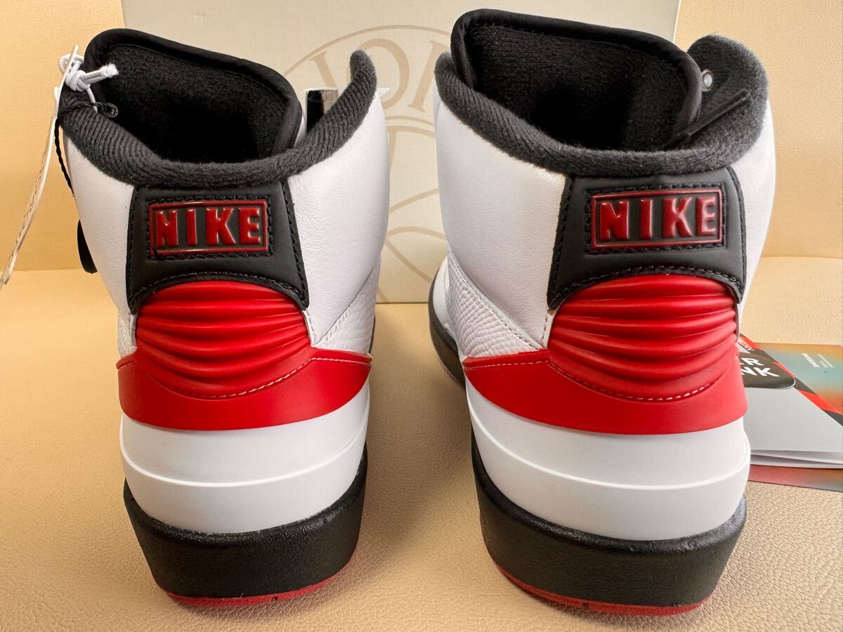 NIKE AIR JORDAN 2 RETRO OG CHICAGO US8.5 26.5cm воздушный Jordan DX2454-106 белый / черный - балка City красный оригинал 