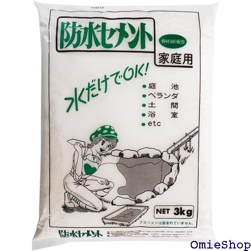  家庭化学 防水セメント ホワイト 3kg 6302