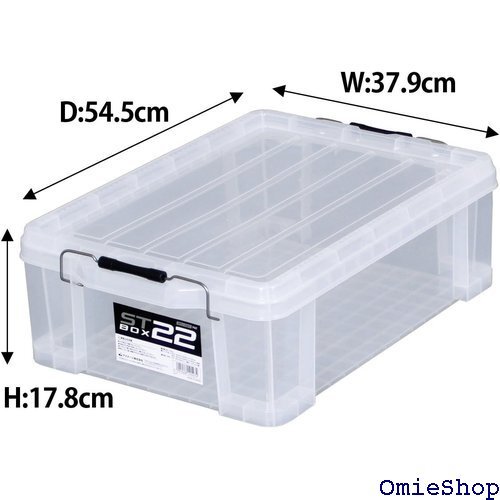  JEJアステージ JEJ Astage 収納ボックス み重ね クリア 防災 幅38×奥行54.5×高さ18cm 6355