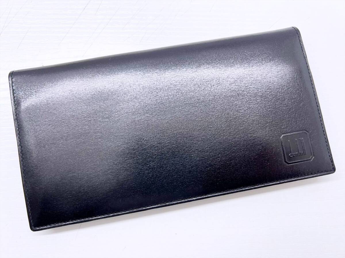 使用感なし 美品 Dunhill ダンヒル ロゴ 二つ折り長財布 札入れ 使用感なし 美品 Dunhill ダンヒル ロゴ 二つ折り長財布 札入れ