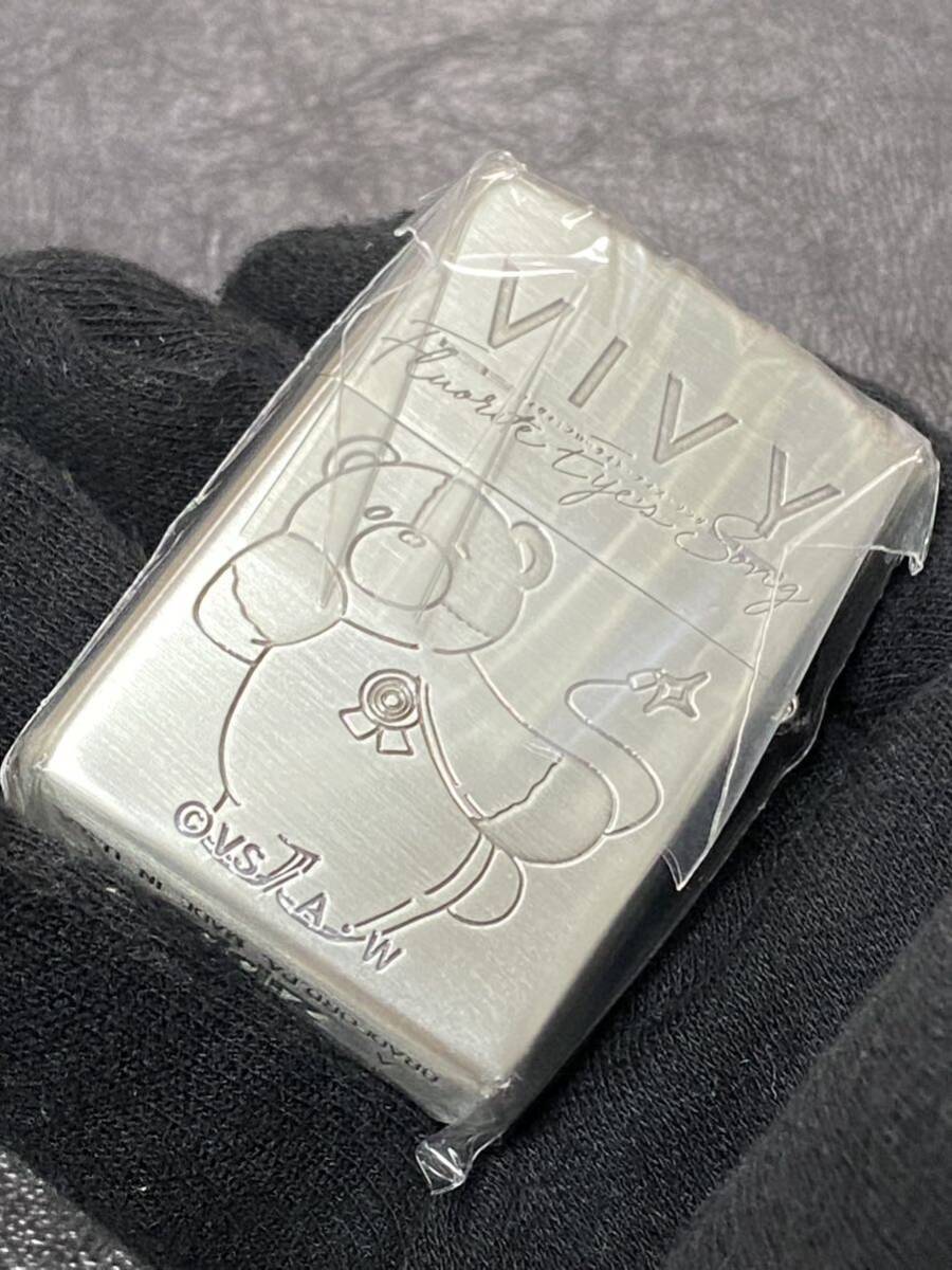zippo ヴィヴィ フローライト アイズ ソング シルバー 両面加工 zippo ヴィヴィ フローライト アイズ ソング シルバー 両面加工