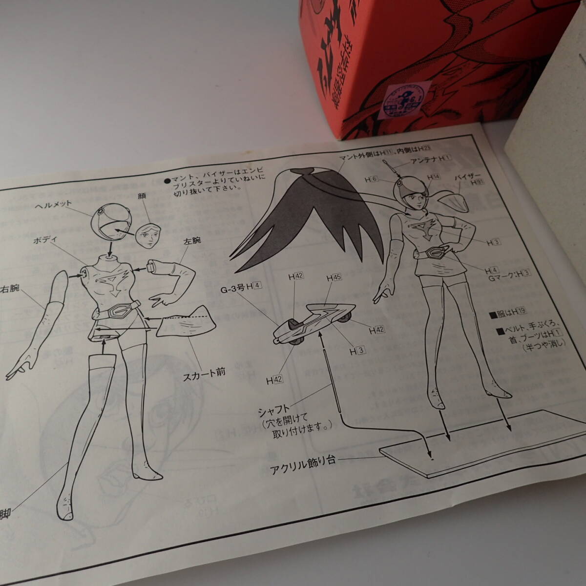□ガレージキット 「科学忍者隊ガッチャマン」 白鳥のジュン □ガレージキット 「科学忍者隊ガッチャマン」 白鳥のジュン