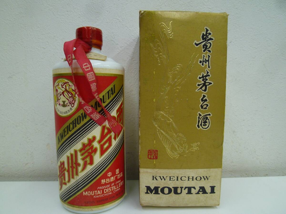 貴州茅台酒 マオタイ酒 天女ラベル 53% 0.54L 1030.5g 未開栓 古 貴州茅台酒 マオタイ酒 天女ラベル 53% 0.54L 1030.5g 未開栓 古