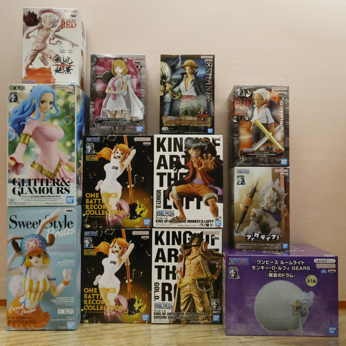 02w11792 【１円～】 ワンピース プライズフィギュア まとめ売り 20点セット ルフィ ナミ ニコロビン シャンクス 他 未開封 【中古品】(ONE  PIECE)｜売買されたオークション情報、Yahoo!オークション(旧ヤフオク!) の商品情報をアーカイブ公開 - オークファン（aucfan.com）