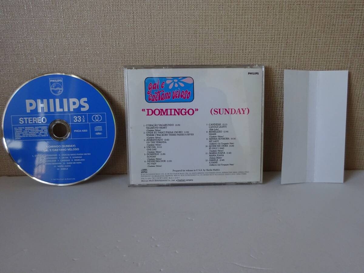 used★帯付★CD/ カエターノ&ガル CAETANO VELOSO ドミンゴ GAL COSTA カエターノ・ヴェローゾ MPB ガル・コスタ トロピカリア【PHCA4203】_画像2