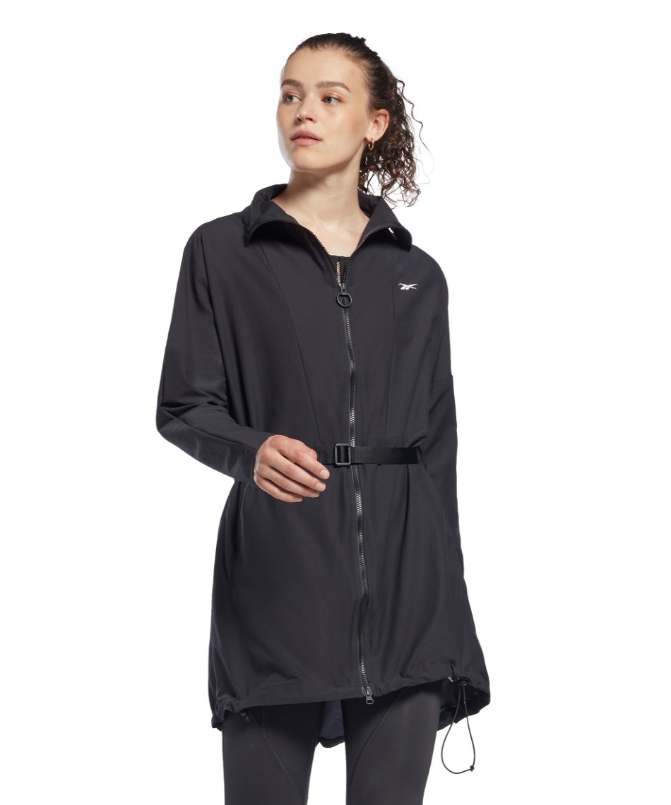 未使用リーボック Reebok ウインドブレーカー Sサイズ　ジャケット レズミルズ パーカ ドレス Les Mills Parka Dress HD4172　ベルト無し