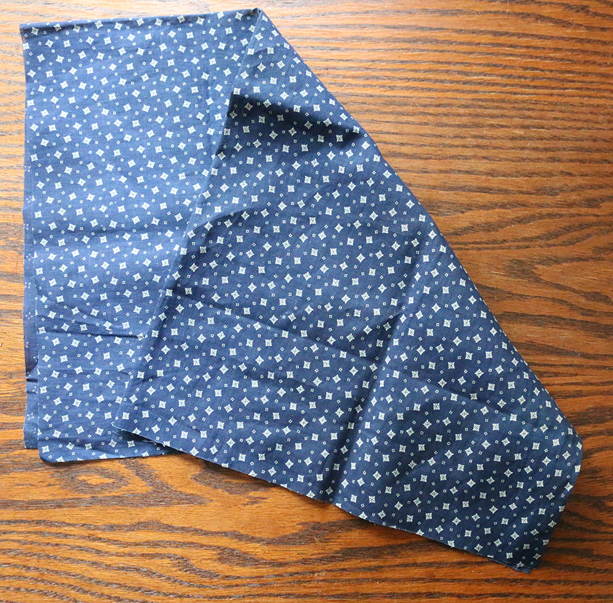 OLD INDIGO CALICO индиго * ткань Cara ko античный 1850 ~ 1890 годы ( поиск RRL STIFEL WABASH ) Vintage 